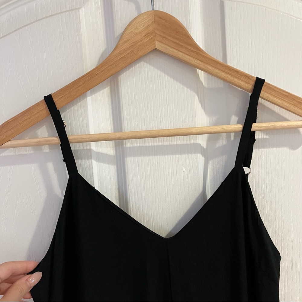 ❌SOLD❌ Jumpsuit Romper Relaxed Oversized One Piece Black Boho Size US 4 - Picture 5 of 13